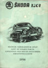 Ersatzteilkatalog Skoda 1201, 1956
